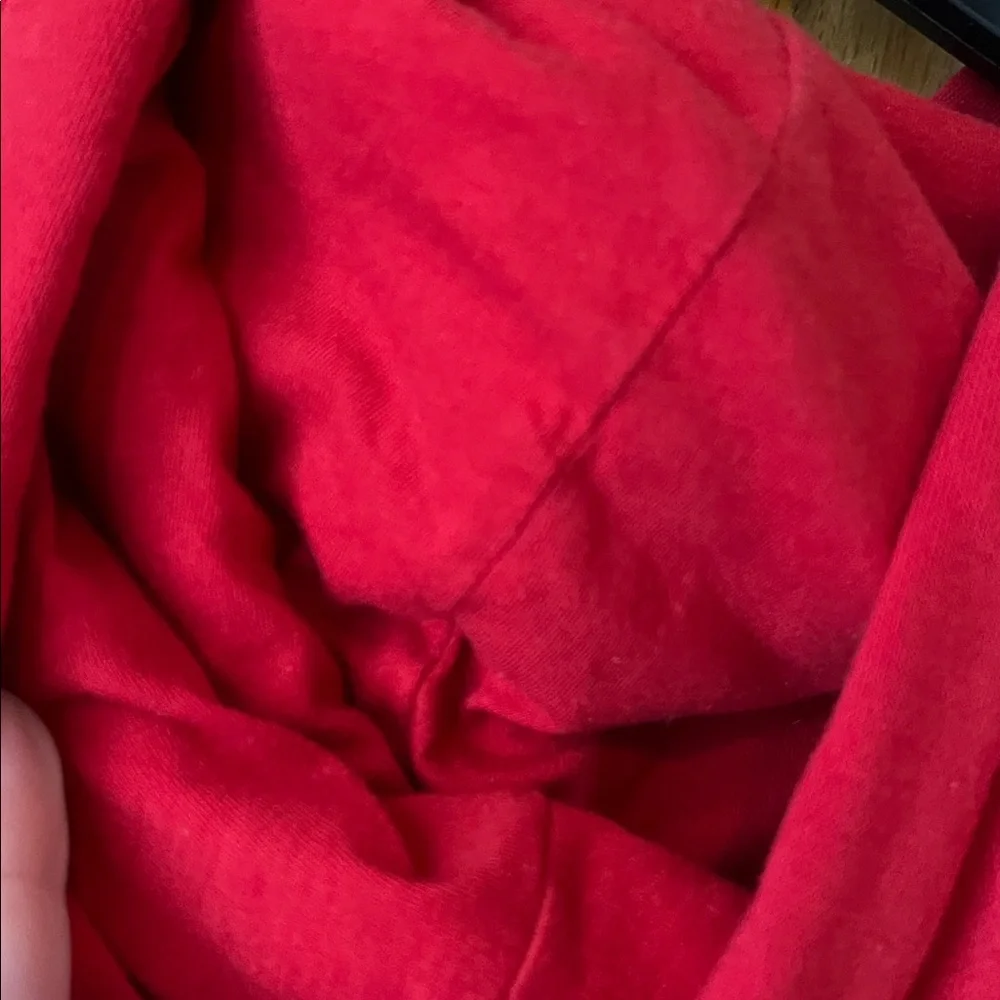 Nike SMALL women’s classic cotton fleece swoosh red pullover hoodie sweatshirt